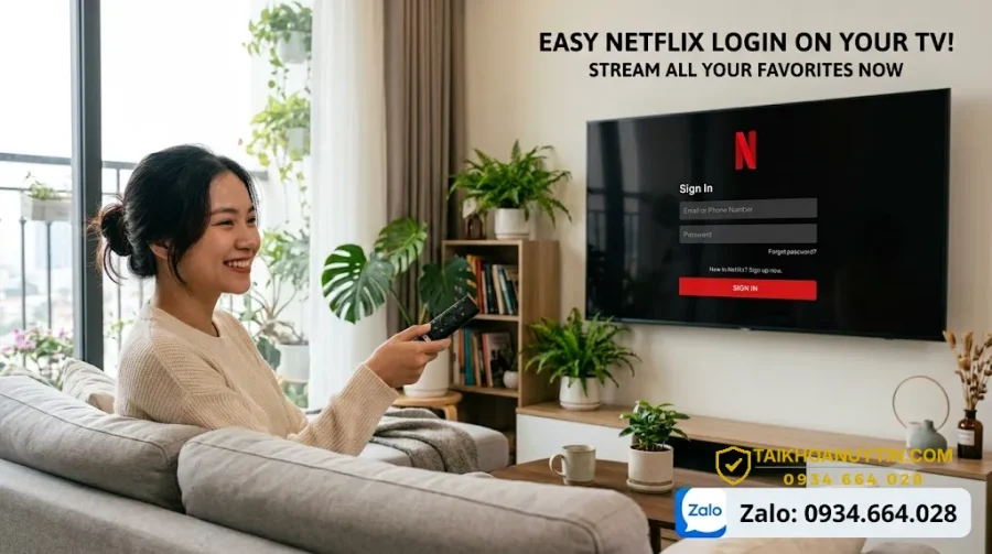 Đăng nhập Netflix trên TV nhanh chóng, dễ thực hiện