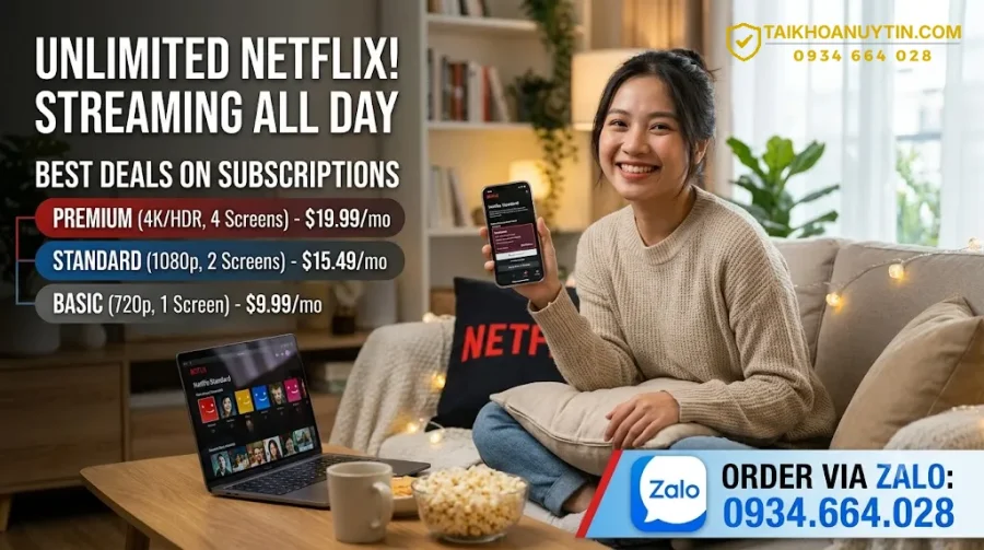 Giá đăng ký Netflix bao nhiêu? Cập nhật các gói Netflix