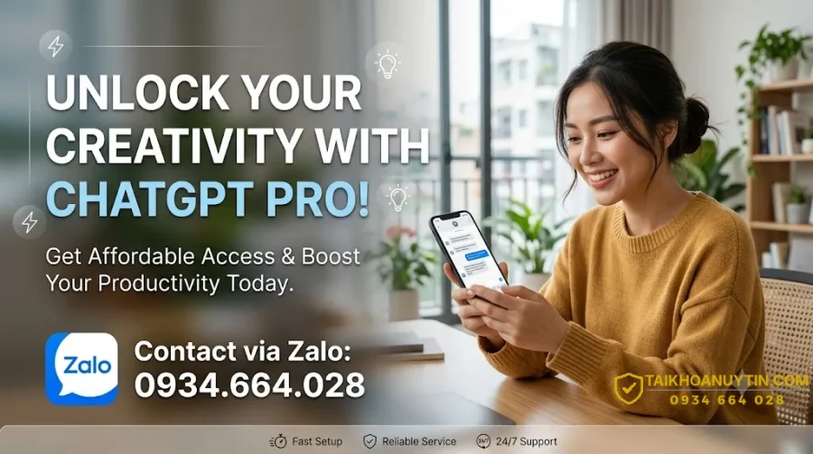Mua ChatGPT Pro giá rẻ – Tài khoản Pro uy tín, ổn định