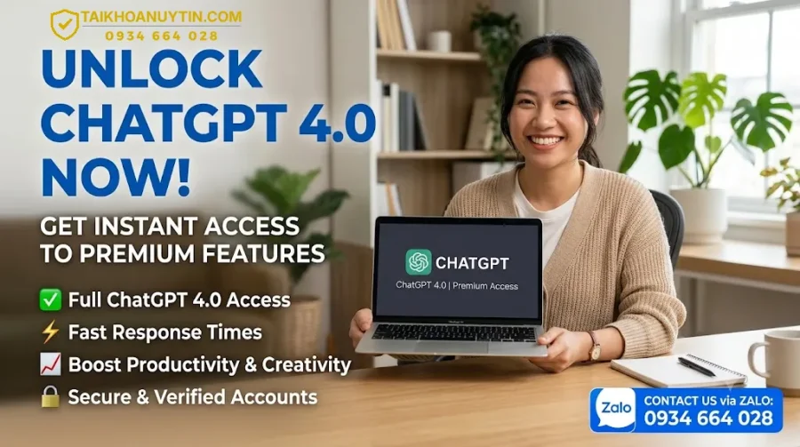Mua tài khoản ChatGPT 4.0 – ChatGPT Go, Plus giá tốt