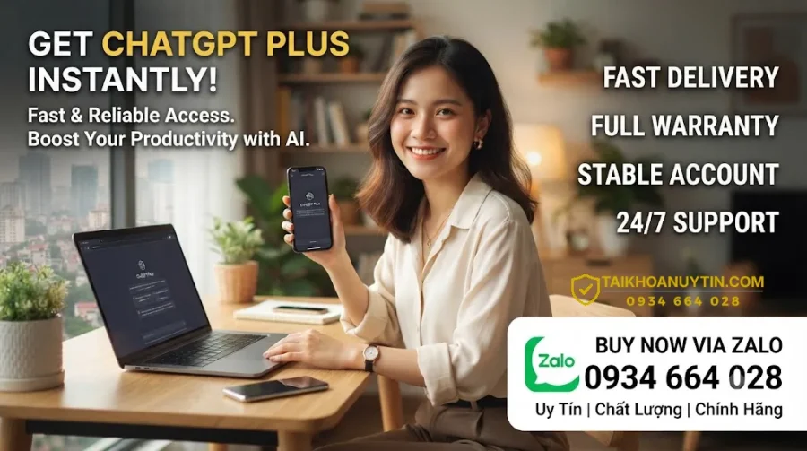 Mua Tài Khoản ChatGPT Plus Uy Tín, Giá Tốt | Taikhoanuytin.com